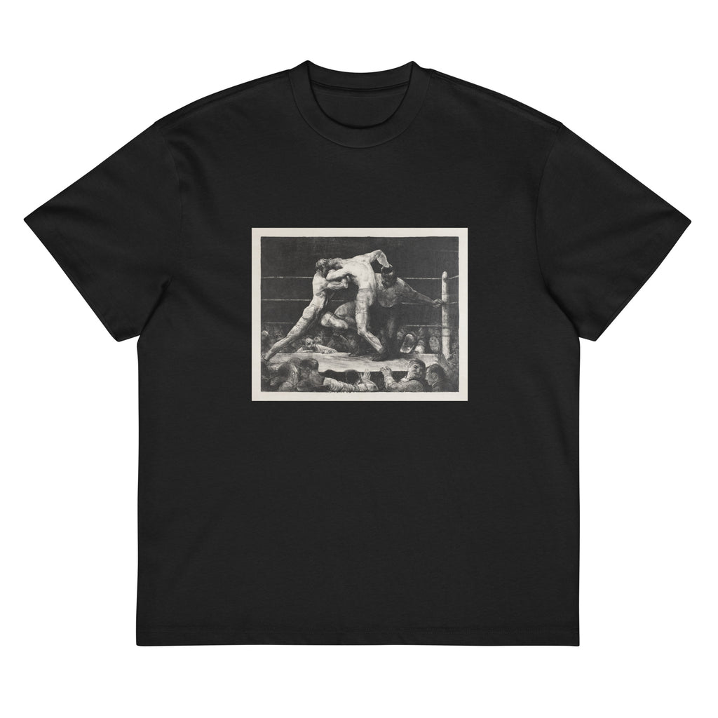 Black T-shirt A Stag At Sharkey Print Signature