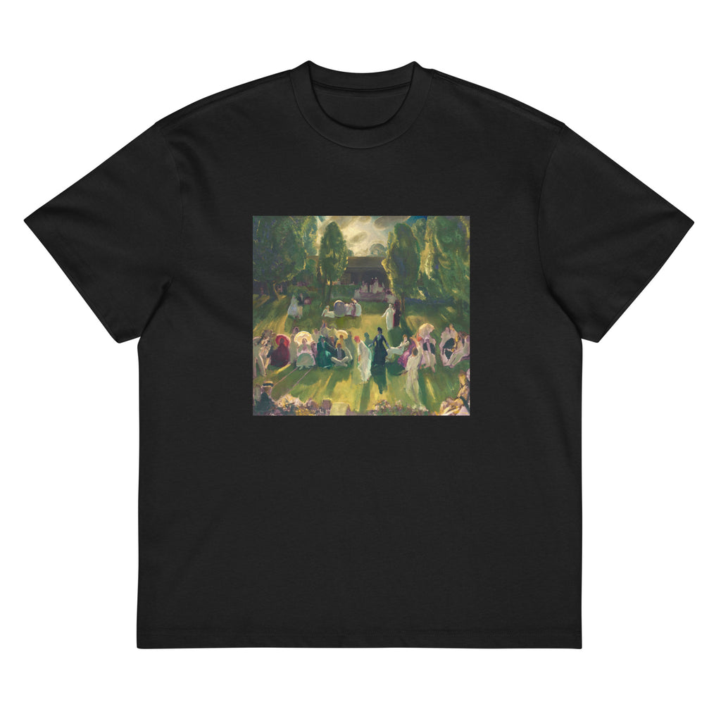 Black T-shirt Tennis At Newport Print Signature