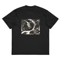 Black T-shirt Two Mythical Animals Print Signature
