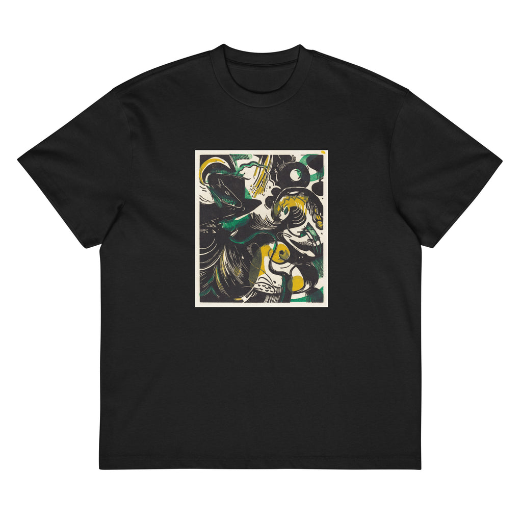 Black T-shirt Genesis II Schopfungsgeschichte II Print Signature