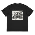Black T-shirt Lion Hunt Print Signature