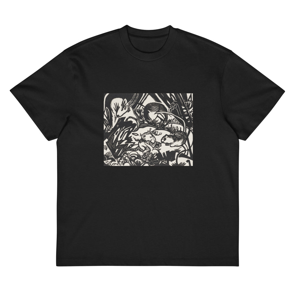 Black T-shirt From The Animal Legend Genius Print Signature