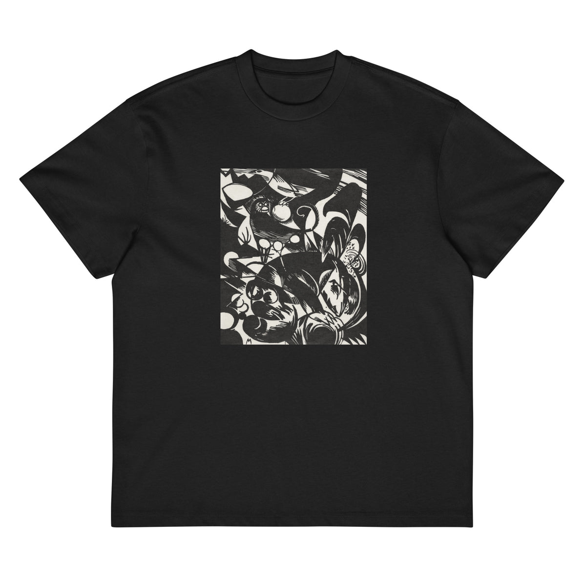 Black T-shirt New European Graphics Portfolio III German Artists Print Signature