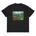 Black T-shirt Tropical Forest With Monkeys Signature