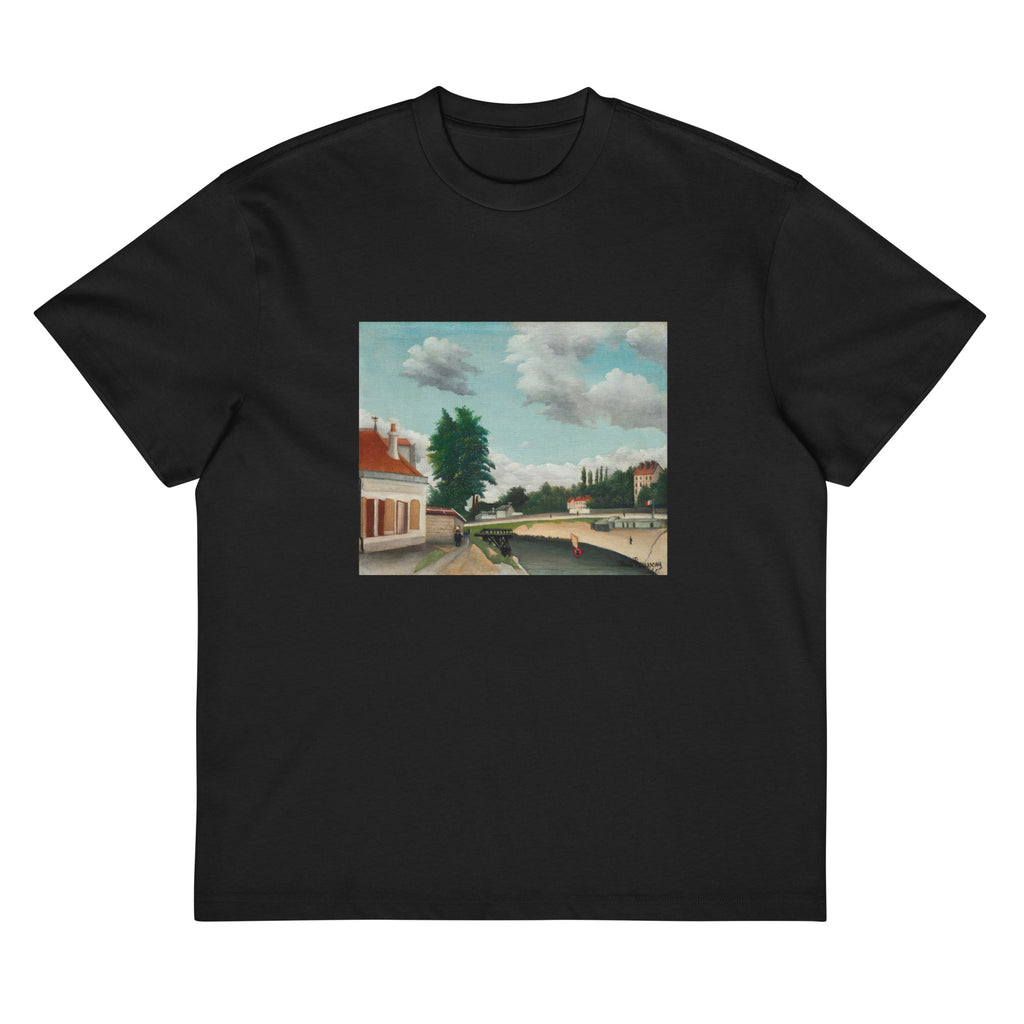 Black T-shirt Outskirts Of Paris Signature