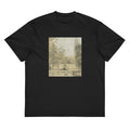 Black T-shirt River And Park Landscape Signature