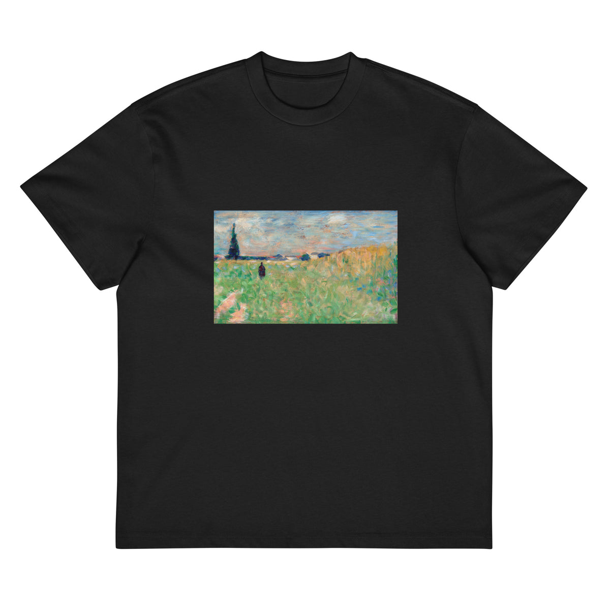 Black T-shirt A Summer Landscape Signature