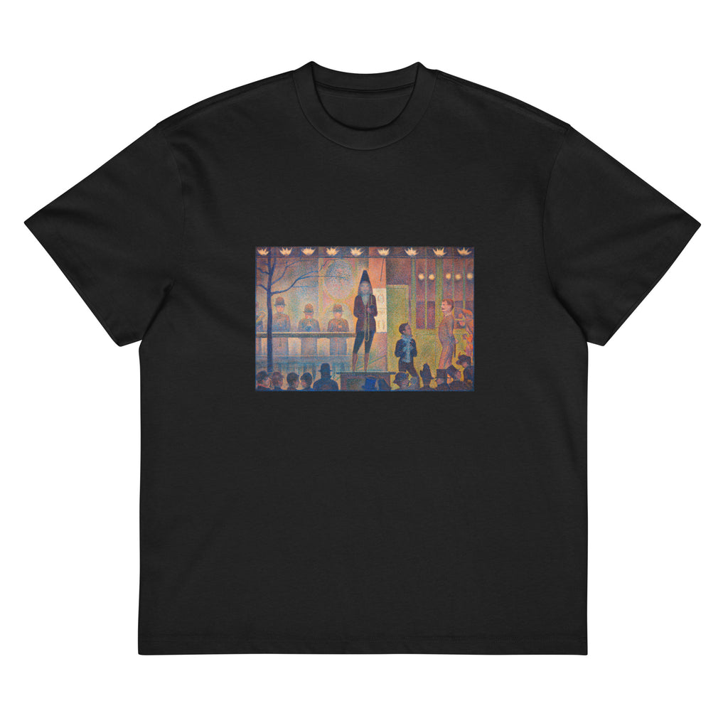 Black T-shirt Georges Seurat Circus Sideshow Signature