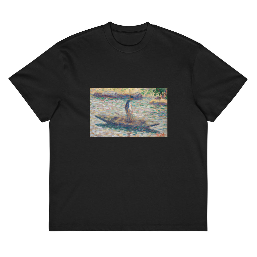 Black T-shirt A Fisherman Signature