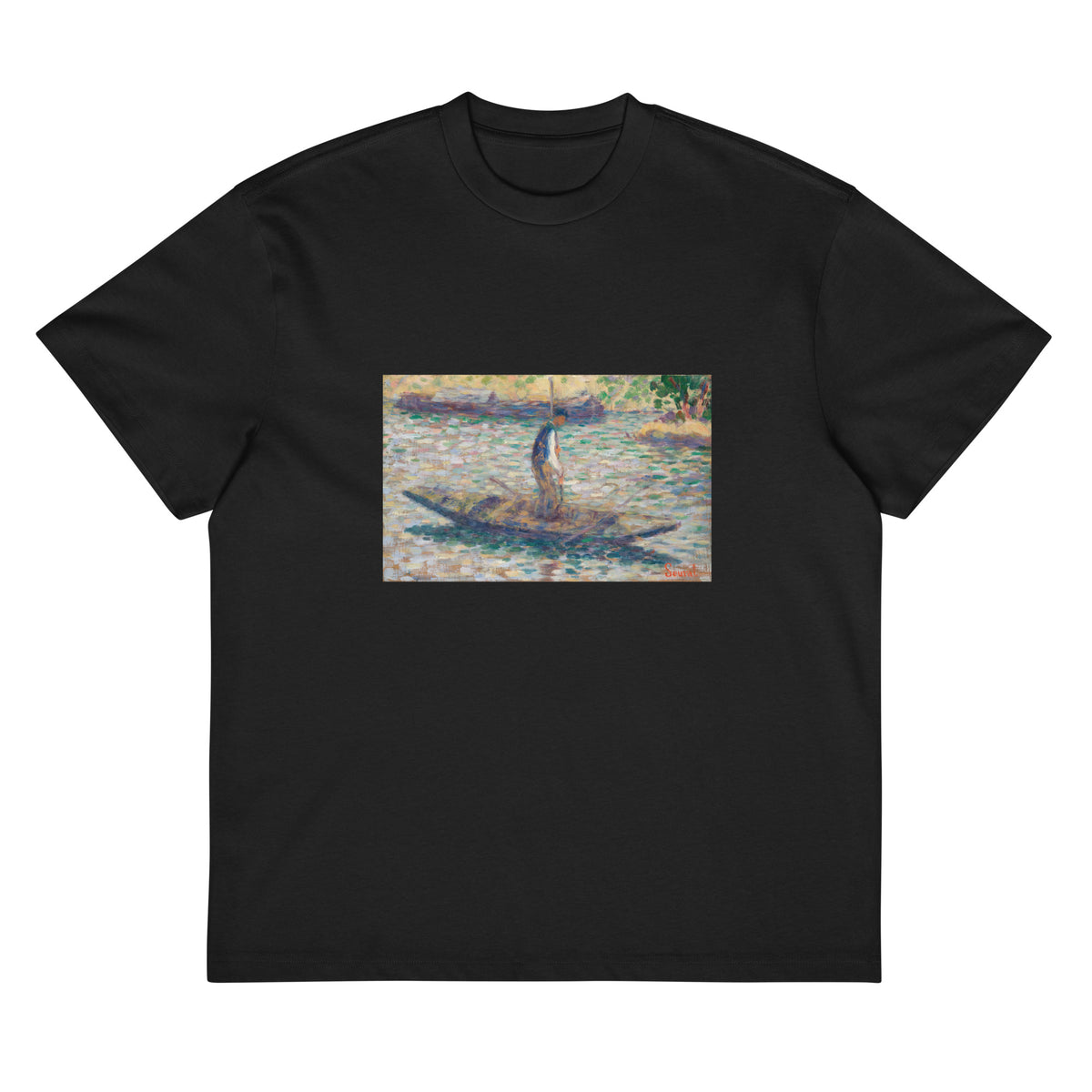 Black T-shirt A Fisherman Signature
