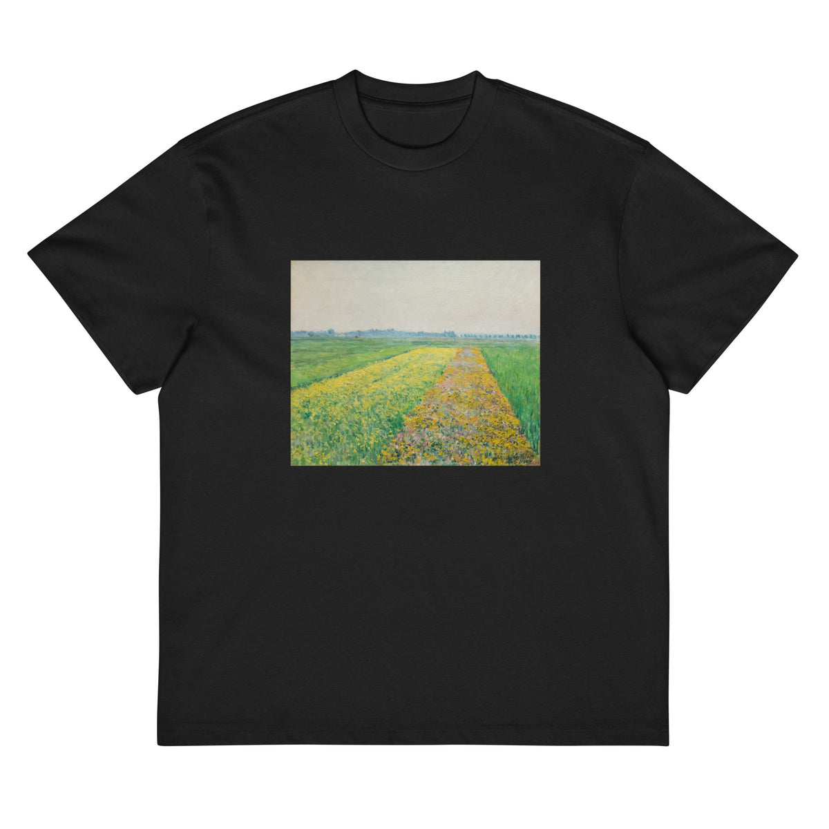 Black T-shirt The Yellow Fields At Gennevilliers Signature