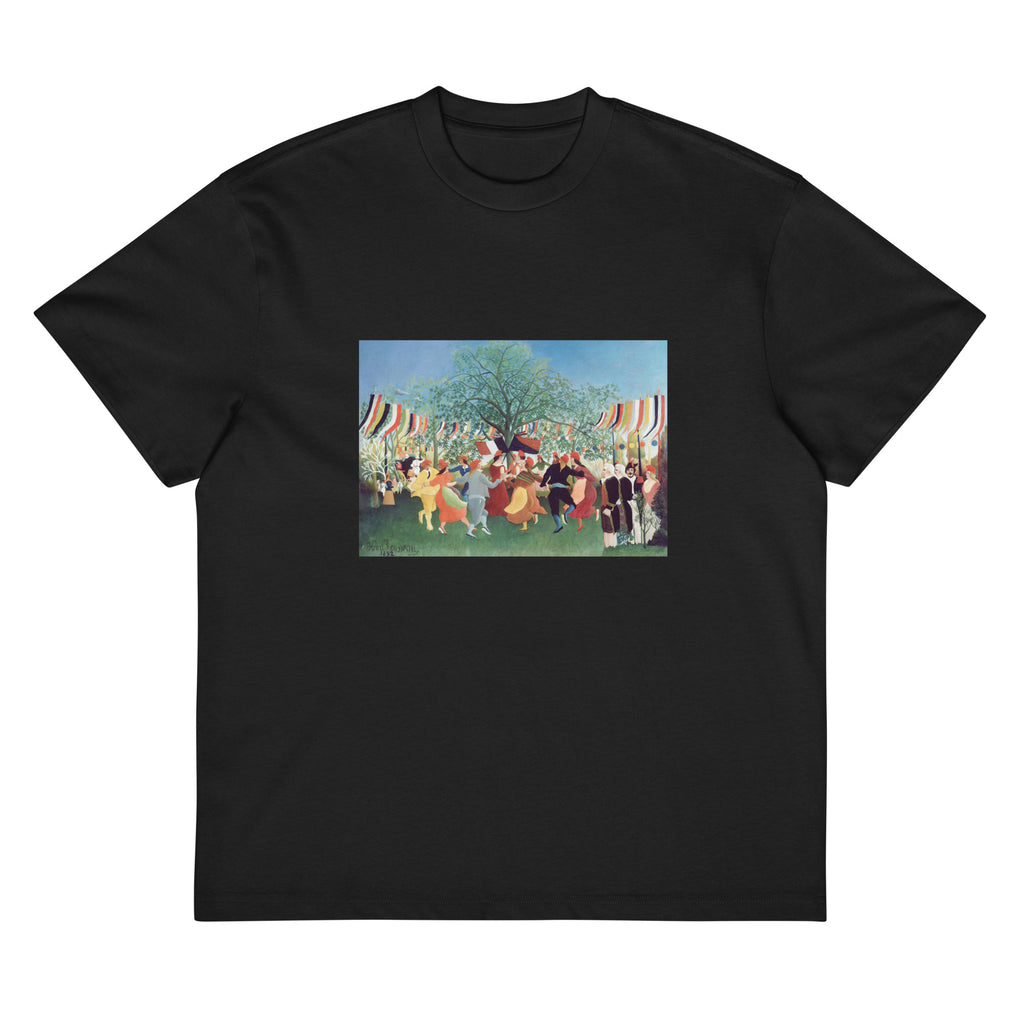 Black T-shirt Henri Rousseau A Centennial Of Independence Famous Painting Signature