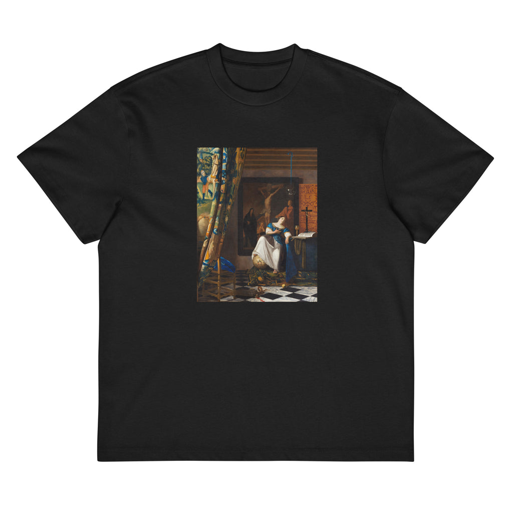 Black T-shirt Allegory Of The Catholic Faith Signature