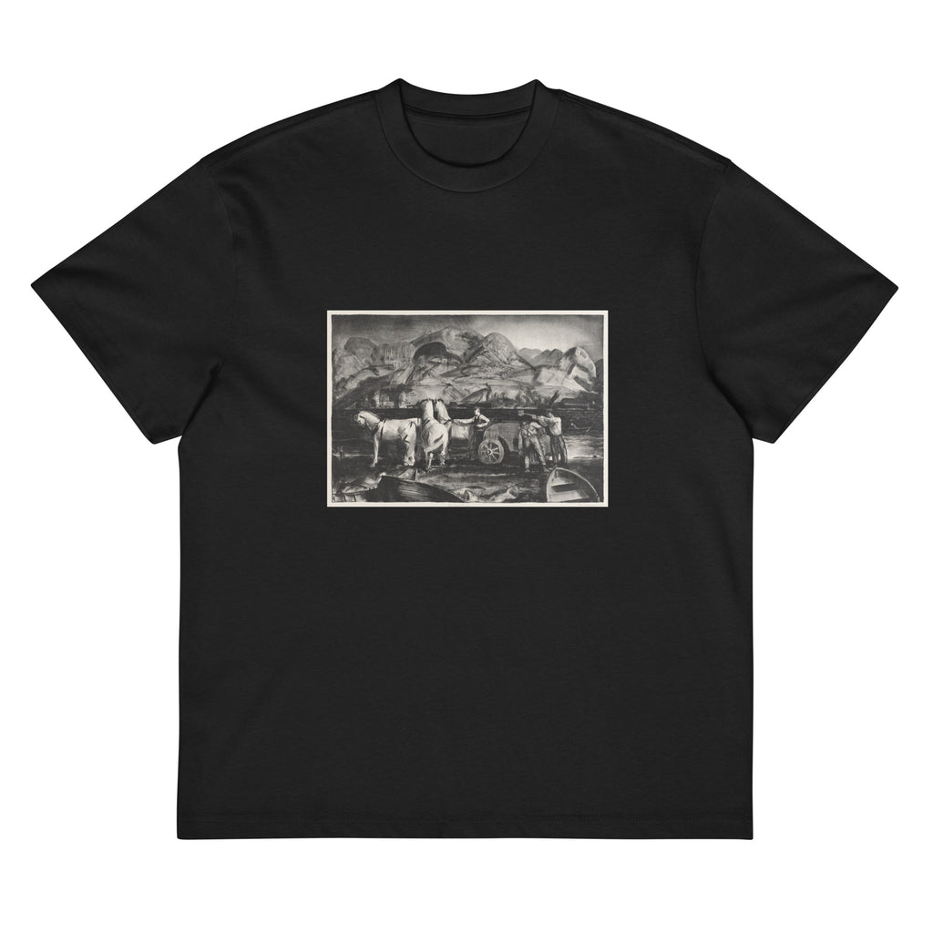 Black T-shirt The Sand Team Print Signature