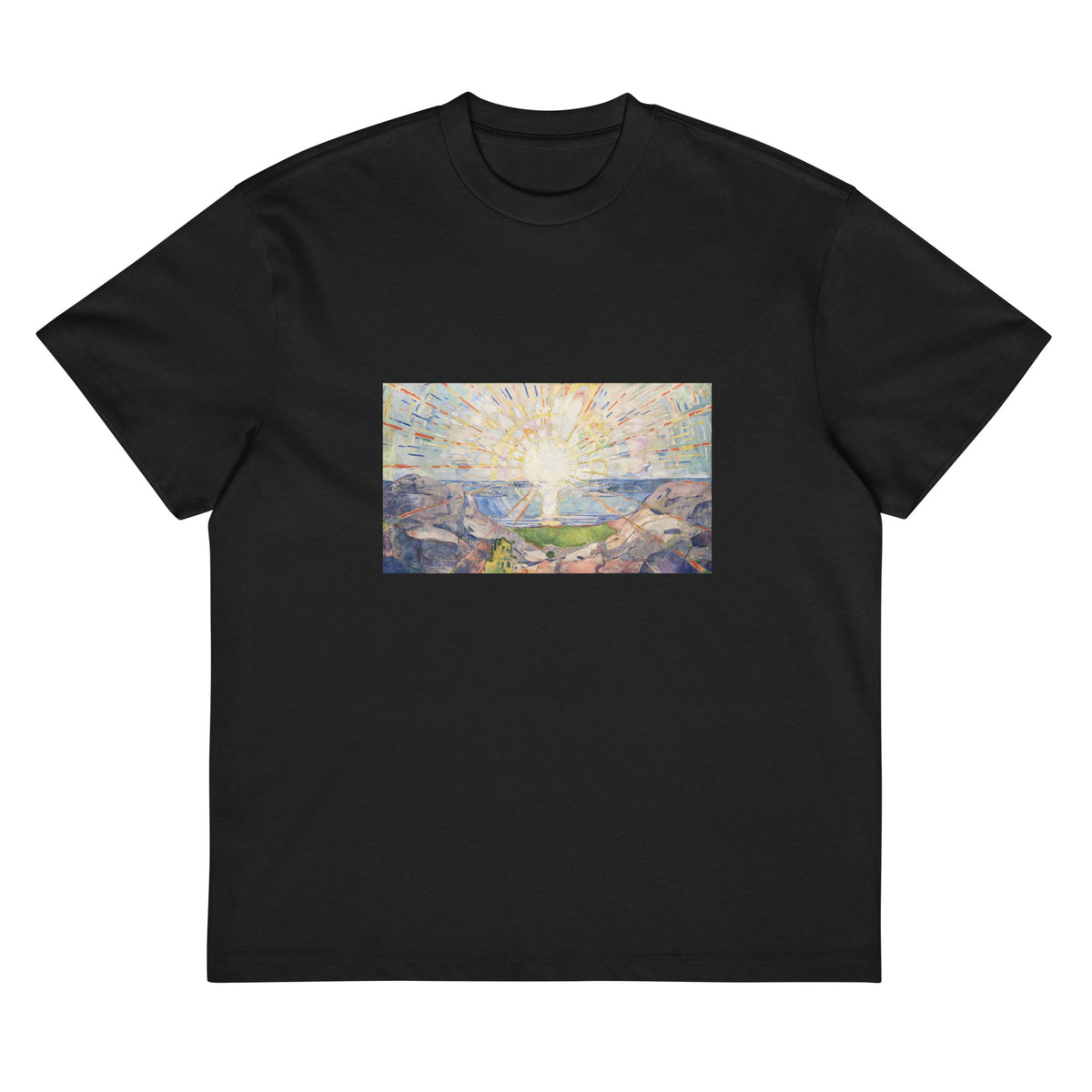 Black T-shirt Solenintro Edvard Munch 1912 Signature
