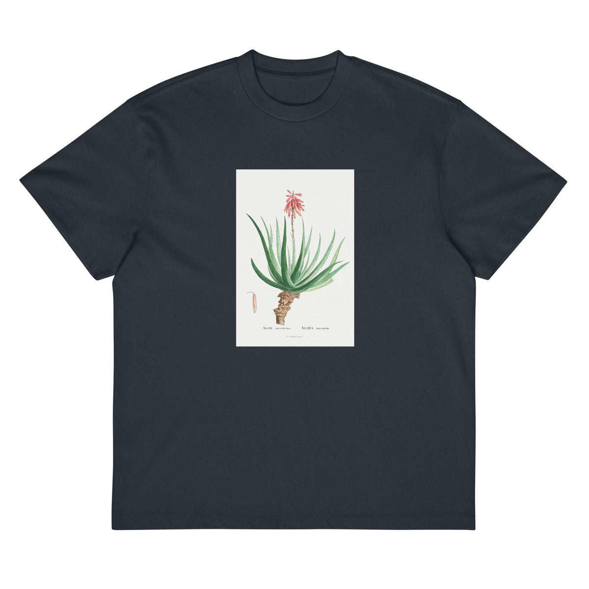 Navy T-shirt Aloe Socotrina Image Signature