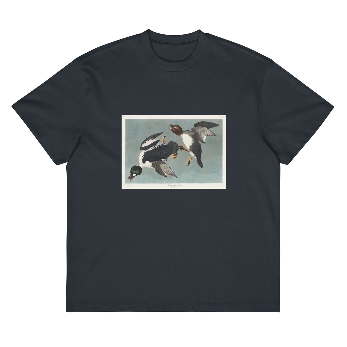 Navy T-shirt Golden-Eye Duck Signature