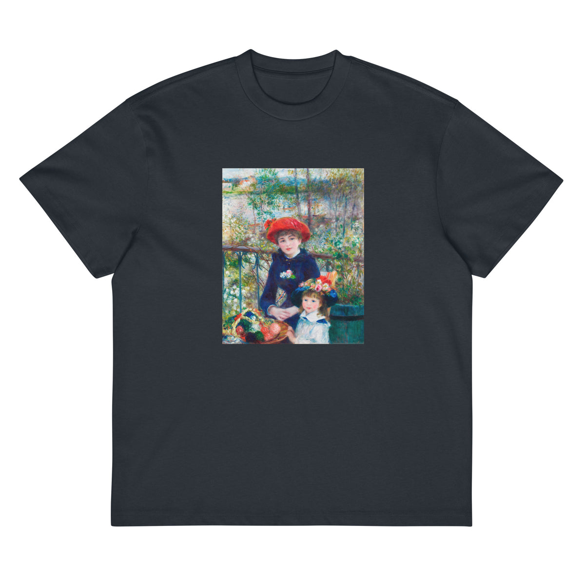 Navy T-shirt Two Sisters On The Terrace Signature