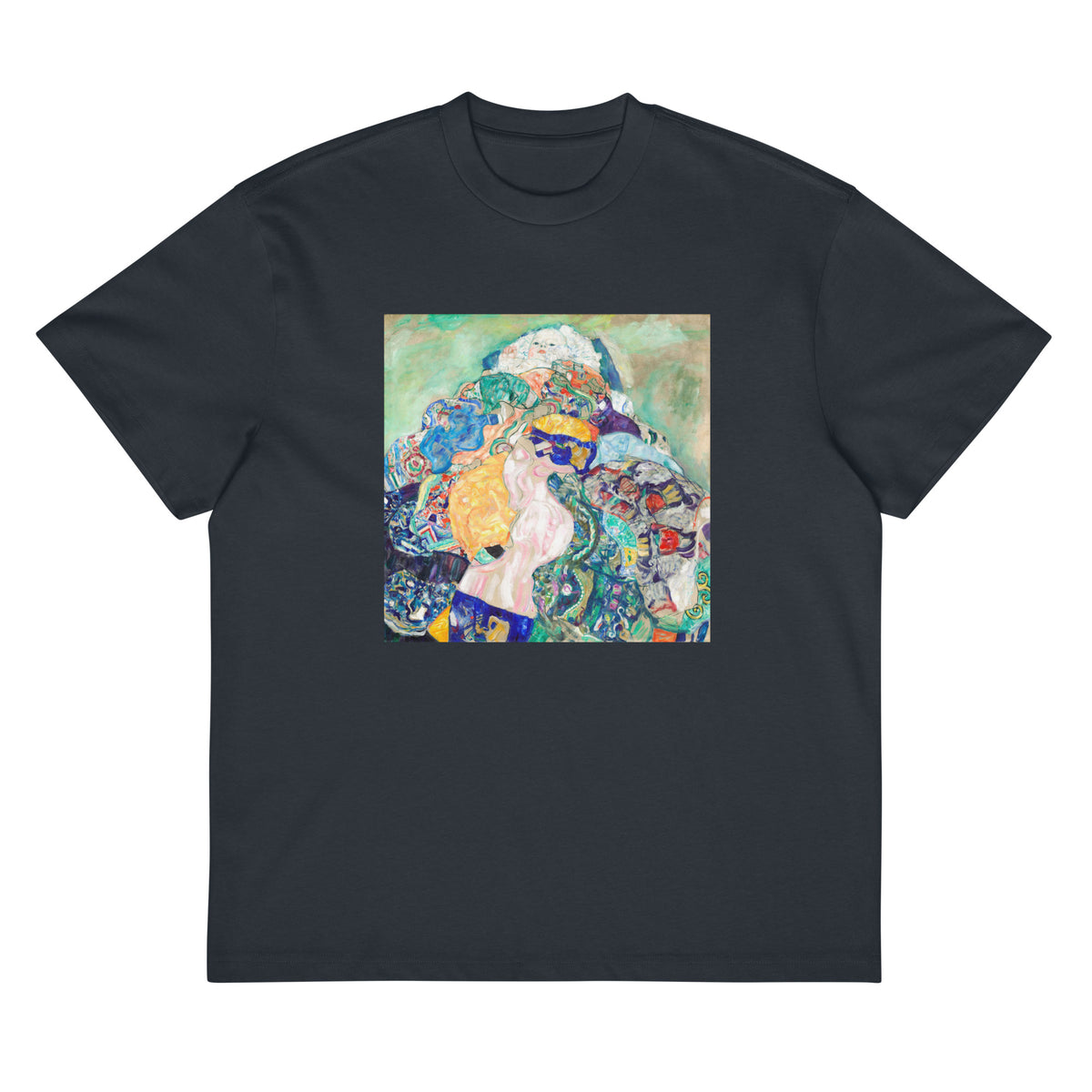 Navy T-shirt Baby Cradle Signature