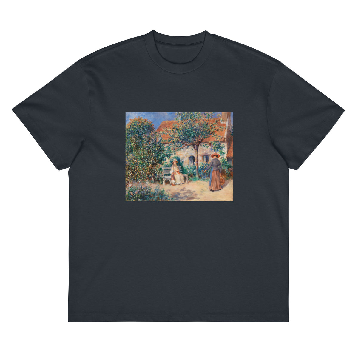 Navy T-shirt In Brittany En Bretagne Signature
