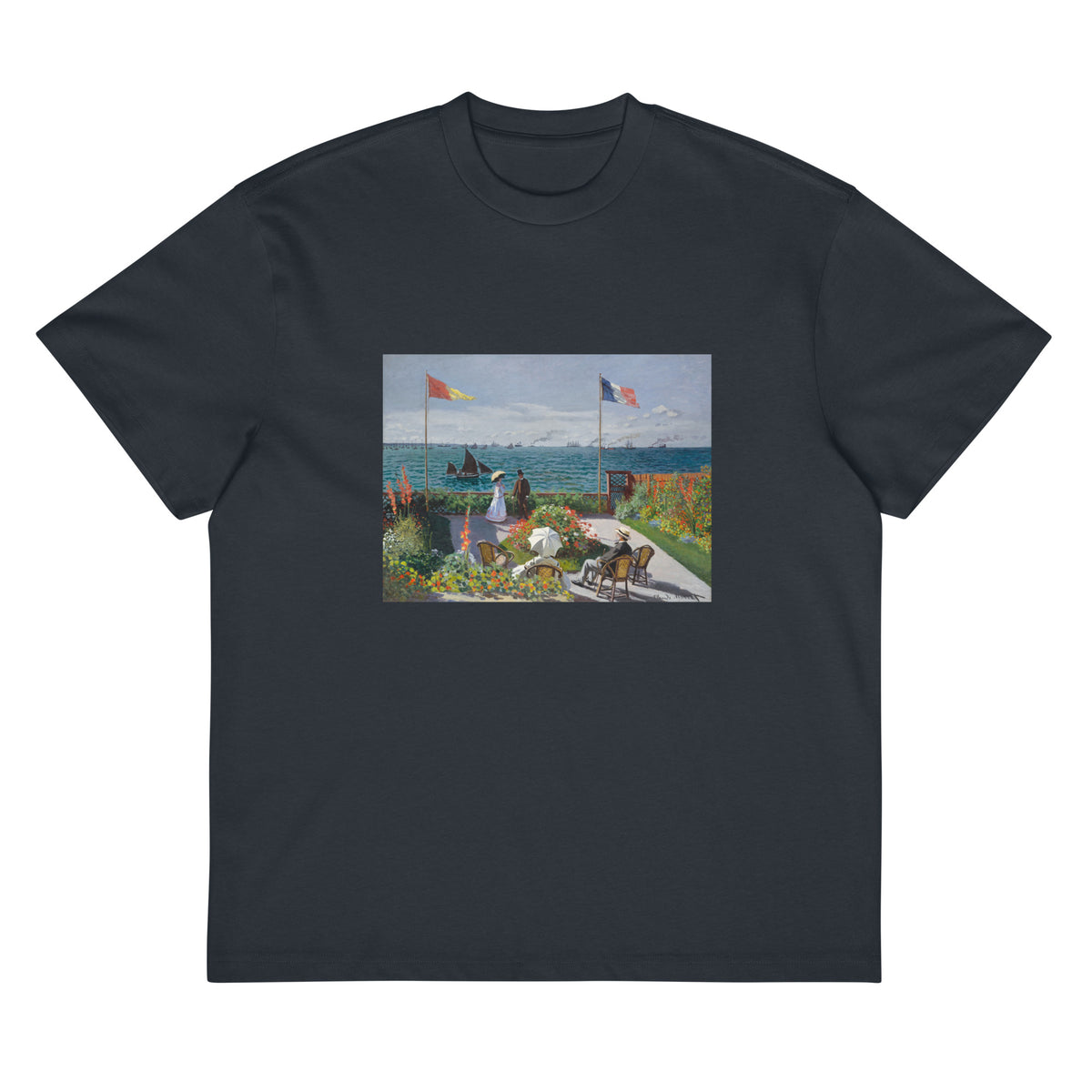 Navy T-shirt Garden At Sainte-Adresse Signature