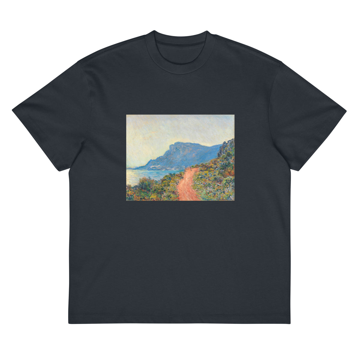 Navy T-shirt La Corniche Near Monaco Signature