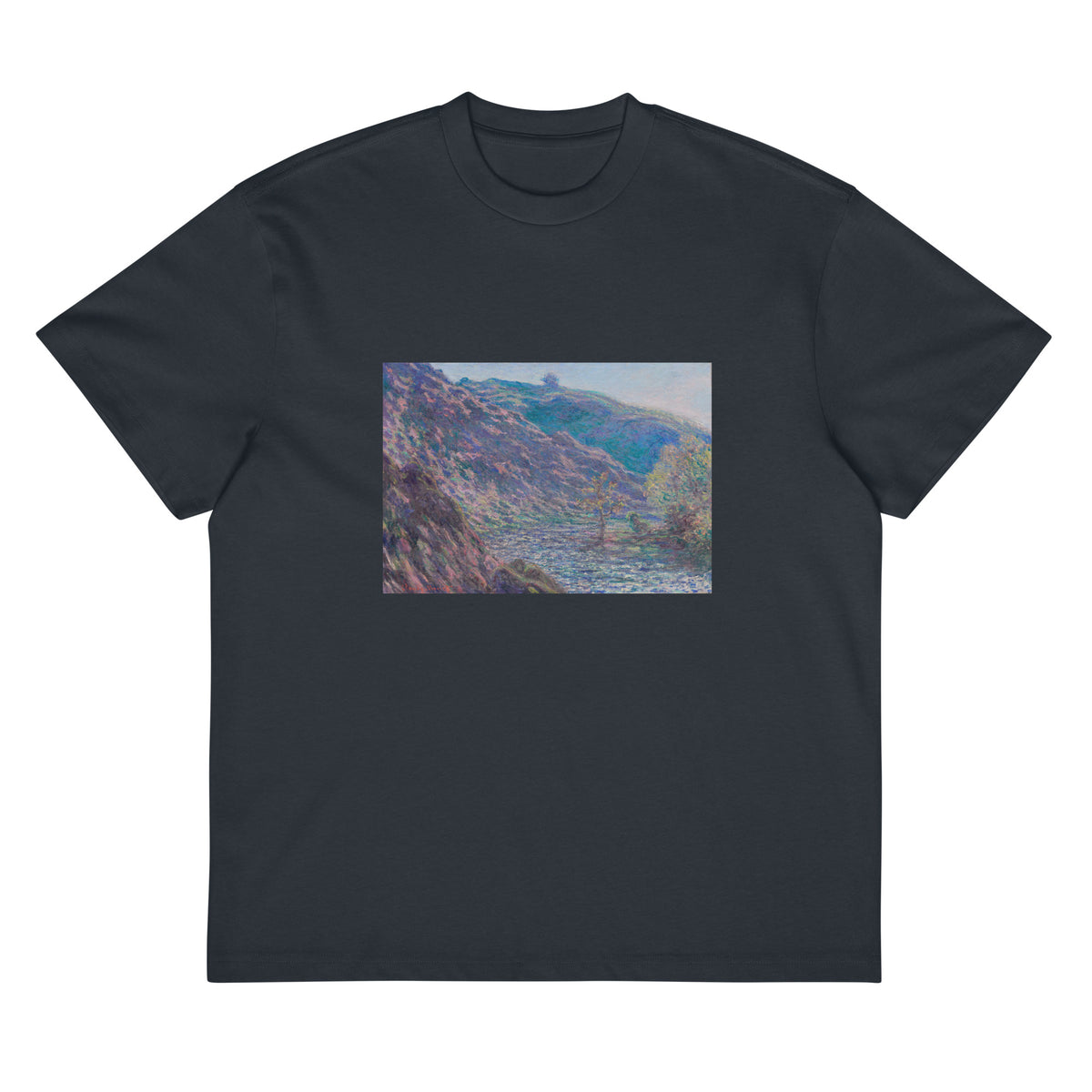 Navy T-shirt The Petite Creuse River Signature