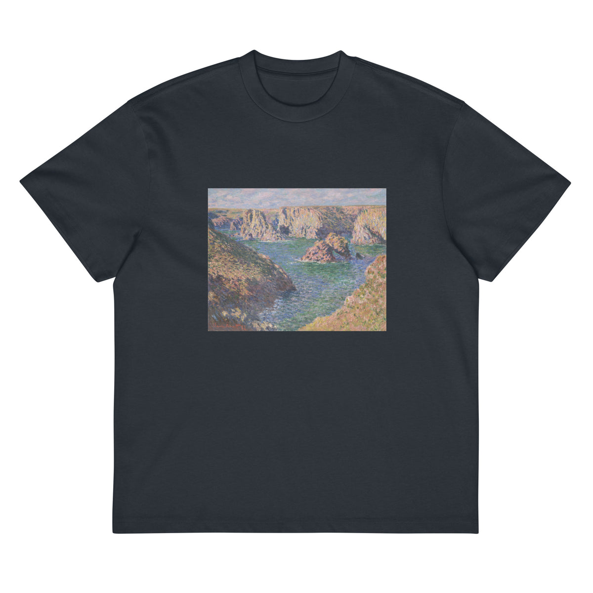Navy T-shirt Port-Domois Belle-Isle Signature