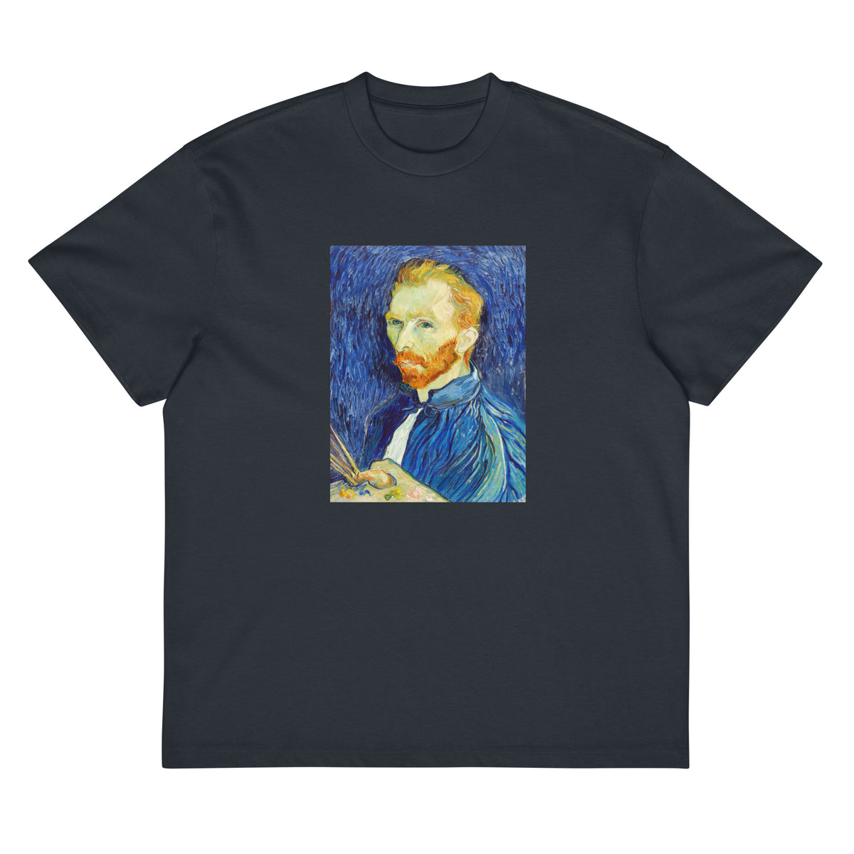 Navy T-shirt Self-Portrait Signature
