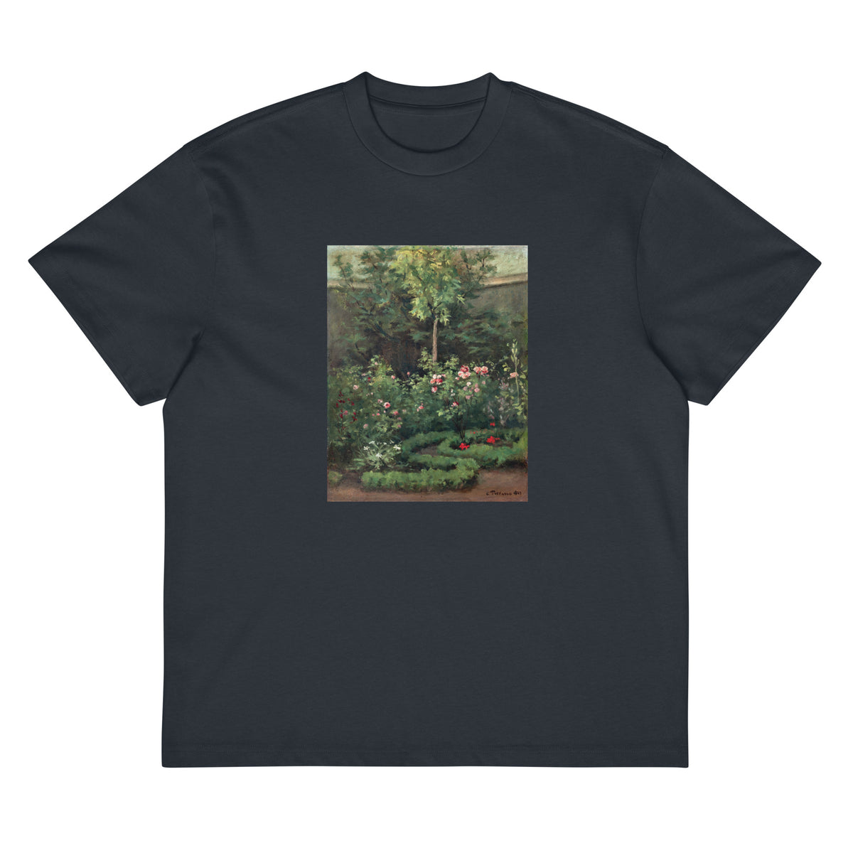 Navy T-shirt A Rose Garden Signature