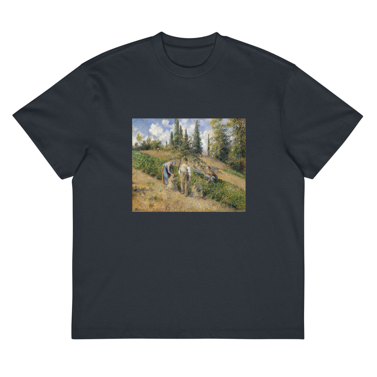 Navy T-shirt The Harvest Pontoise Signature