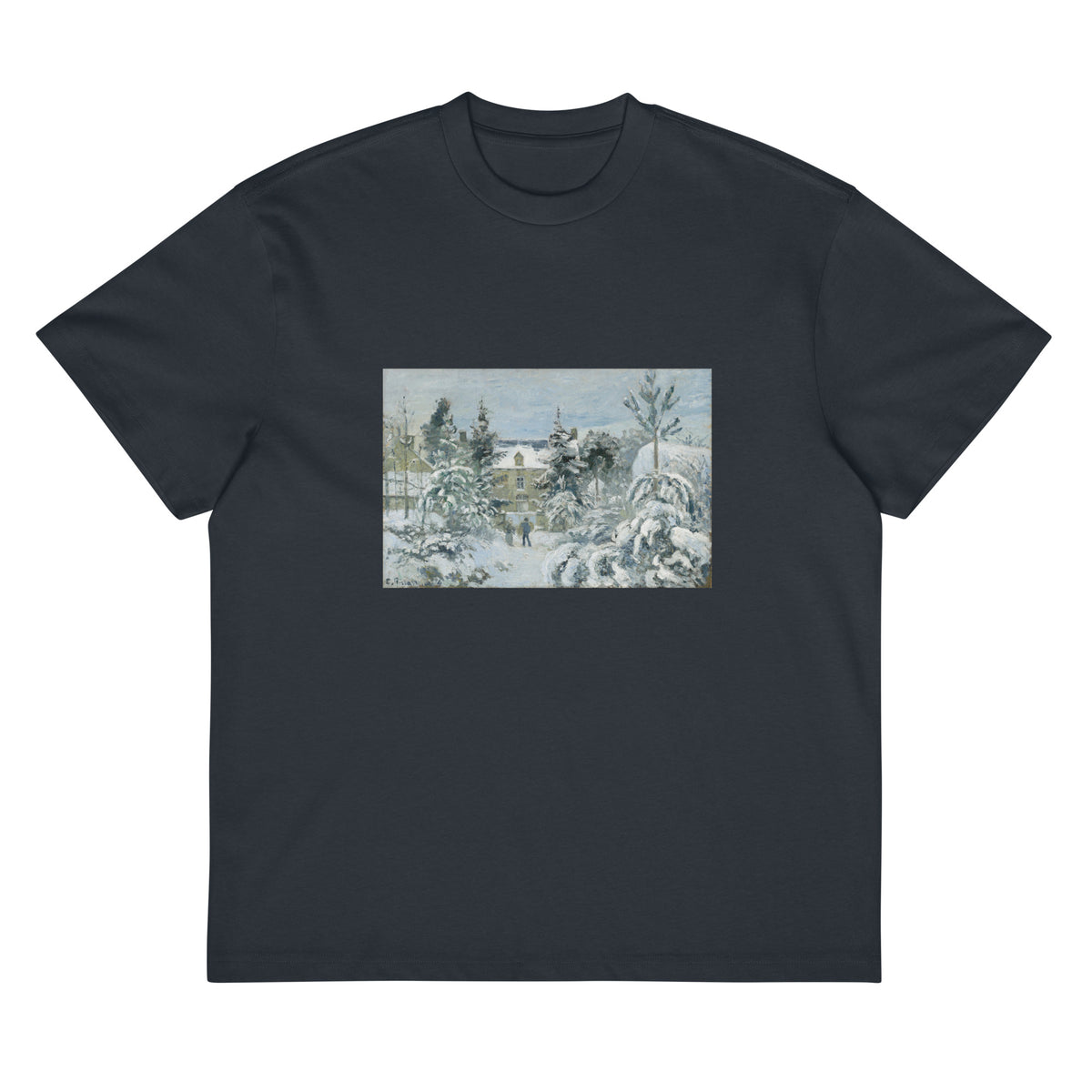 Navy T-shirt Piette House At Montfoucault Painting In High Resolution Signature
