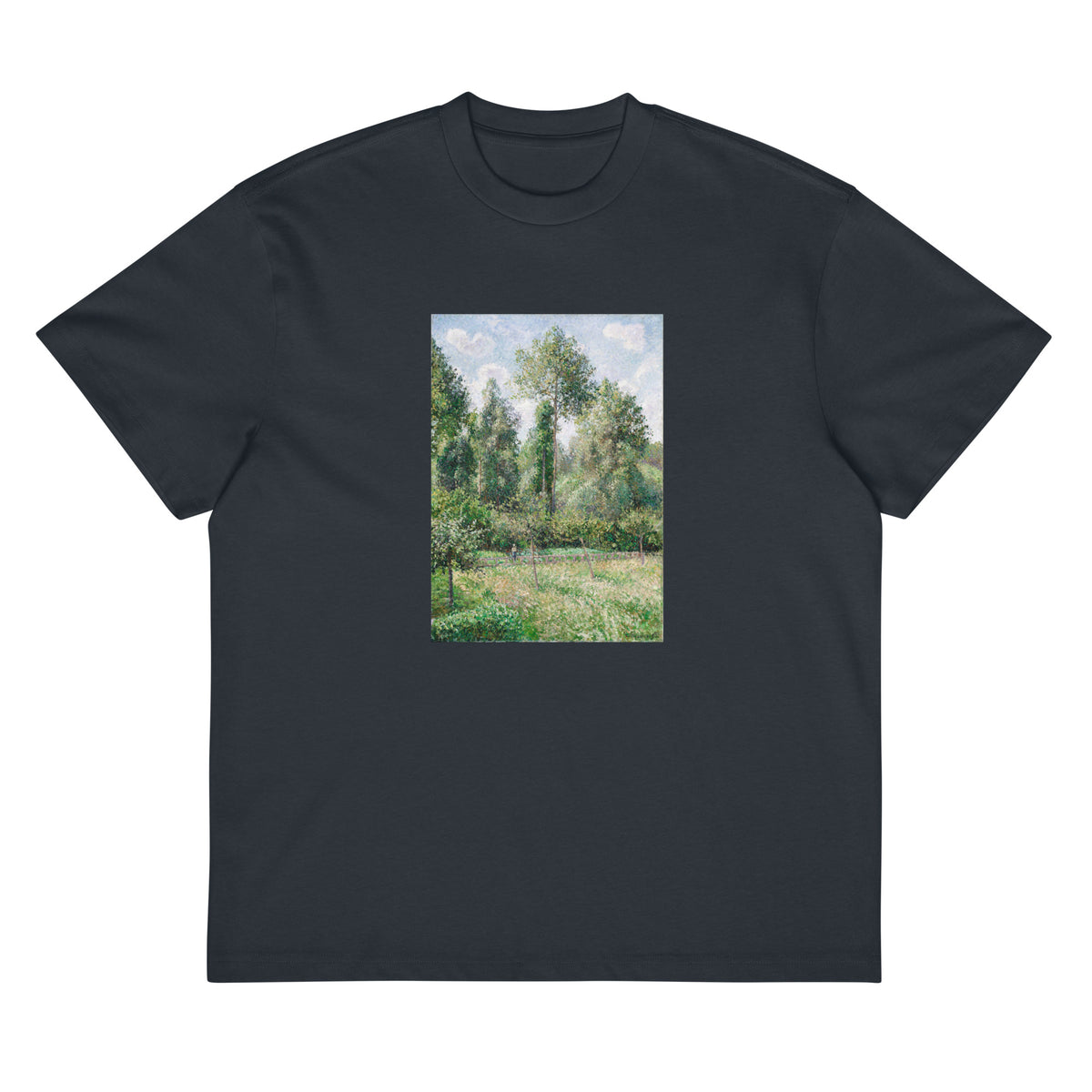 Navy T-shirt Poplars Eragny Signature