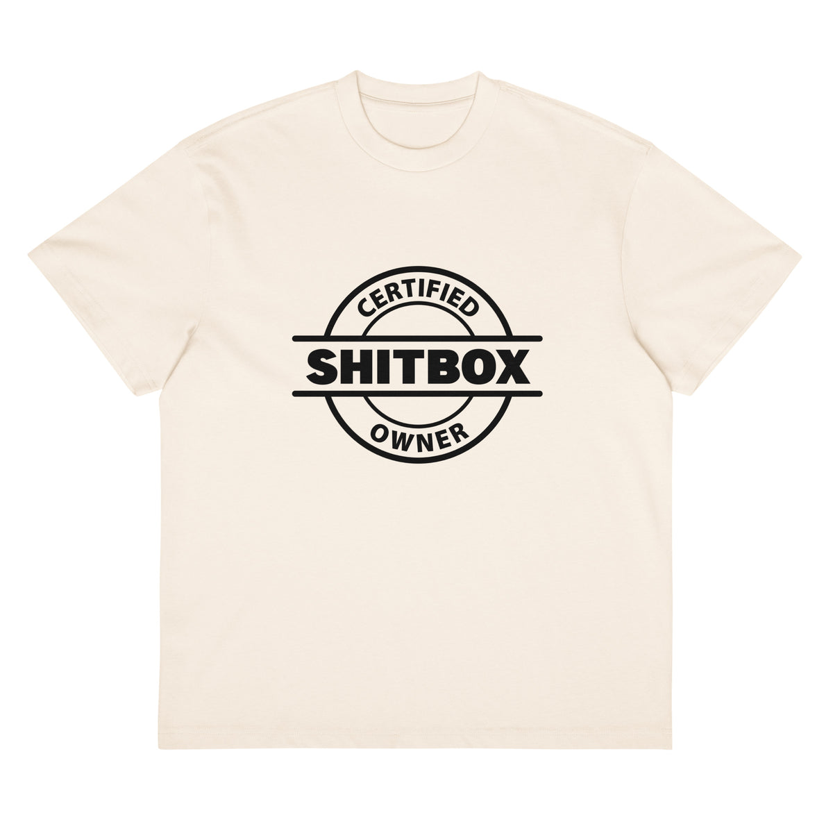White T-shirt Shitbox Signature