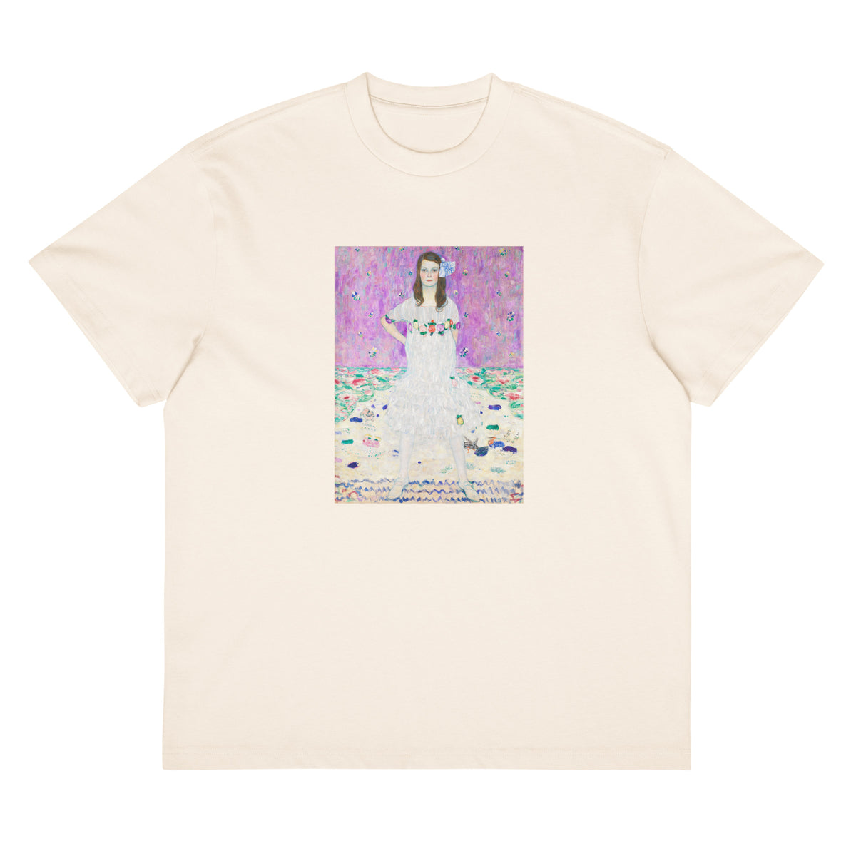 White T-shirt Gustav Klimt S Mada Primavesi Famous Artwork Signature