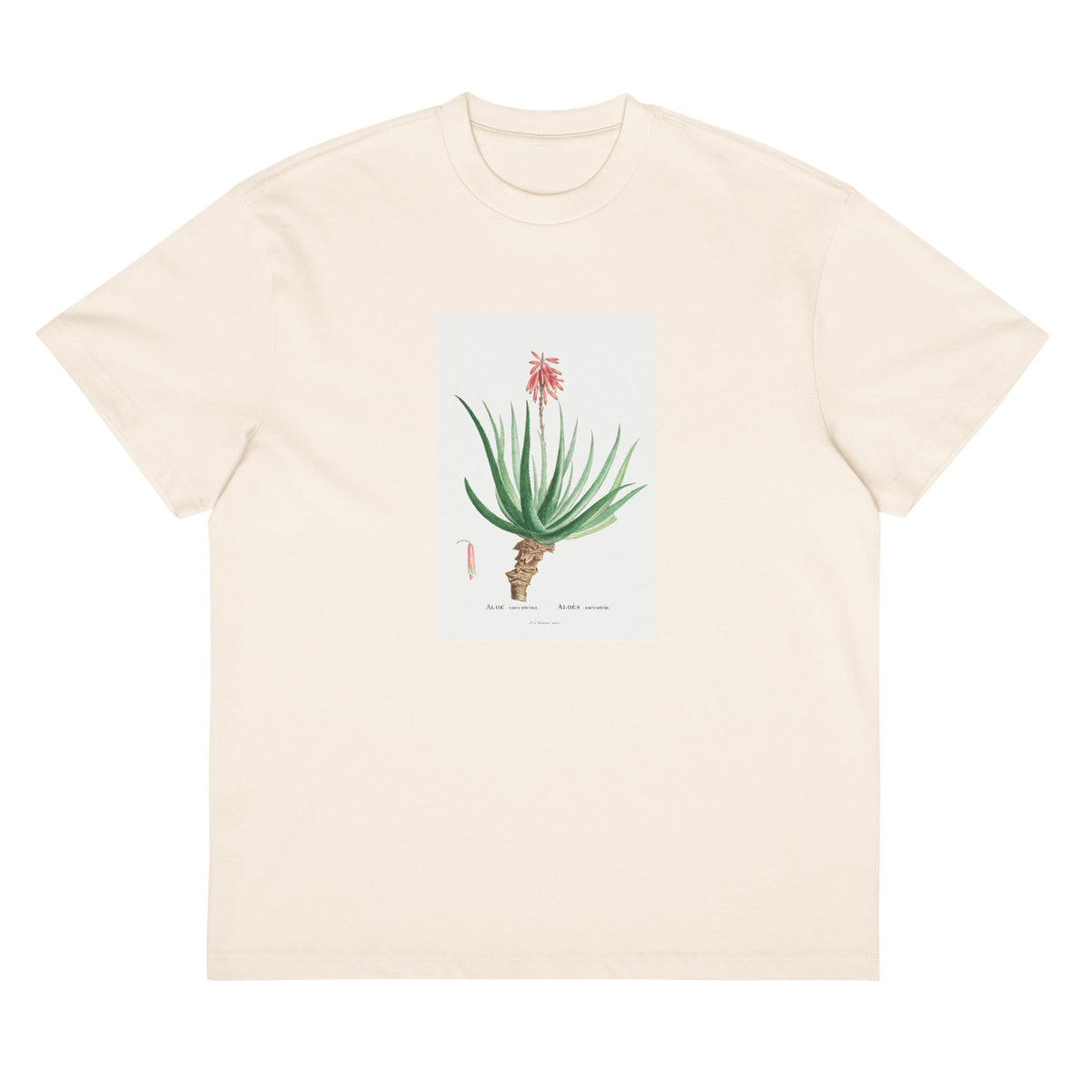 White T-shirt Aloe Socotrina Image Signature