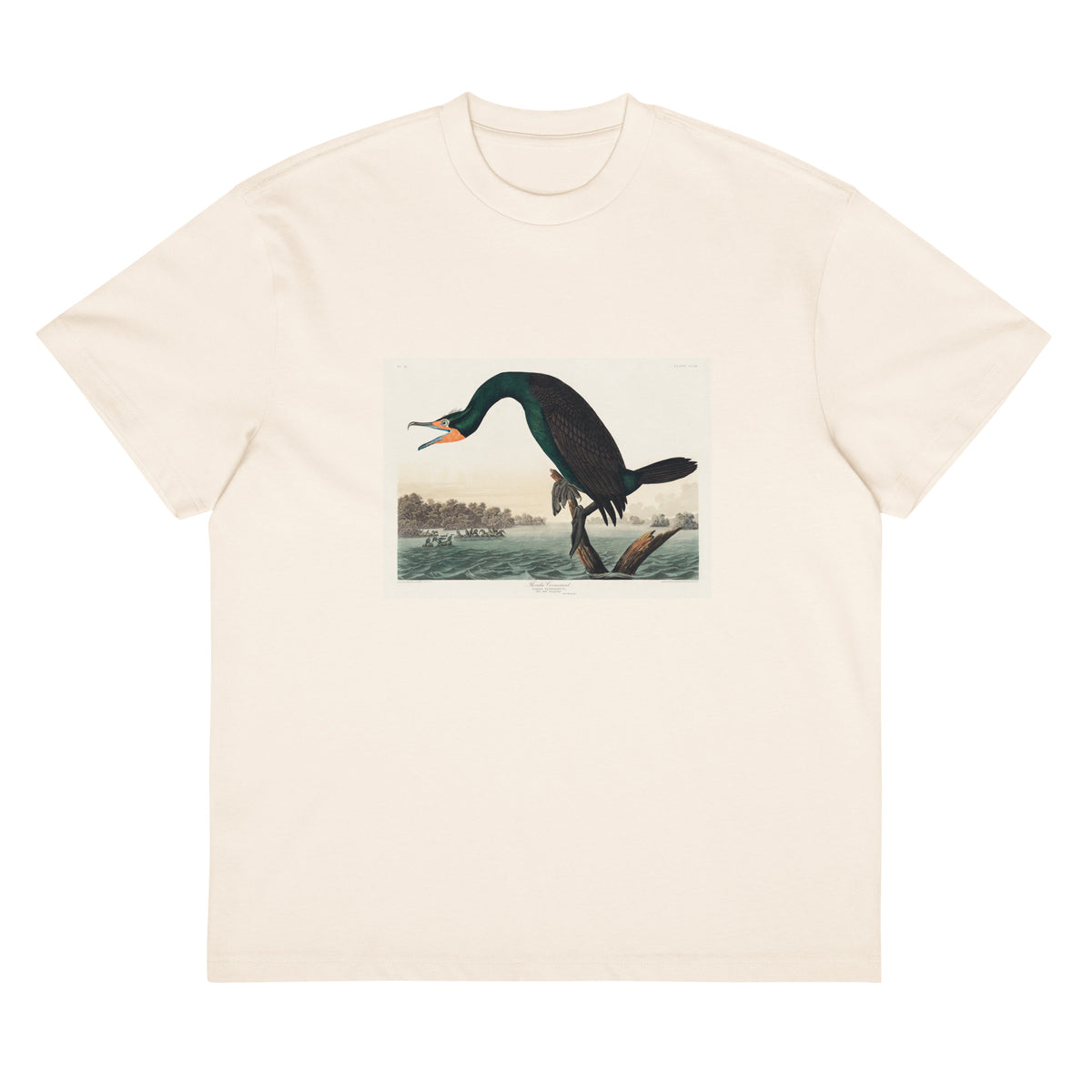 White T-shirt Florida Cormorant Signature