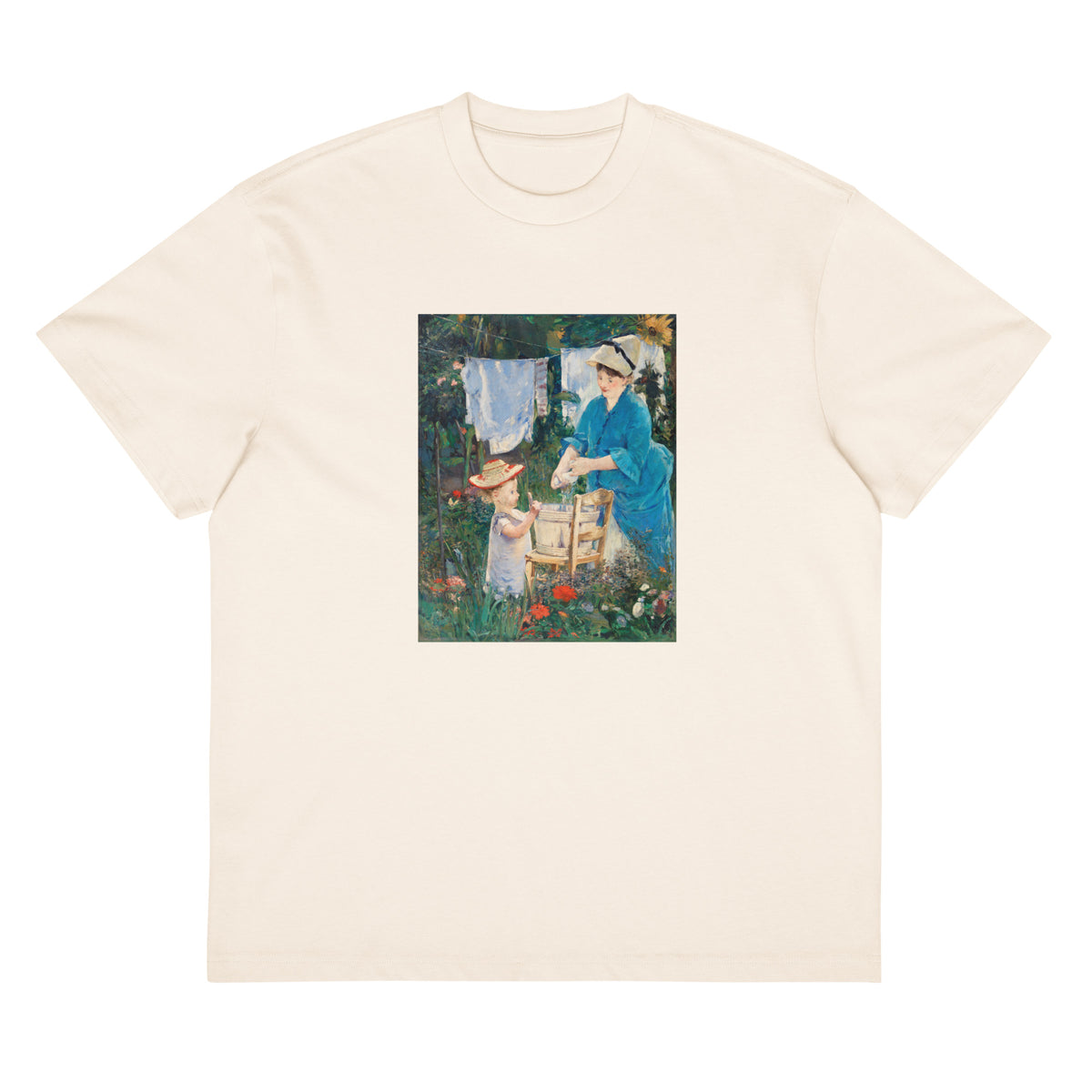 White T-shirt Laundry Le Linge Painting In High Resolution Signature