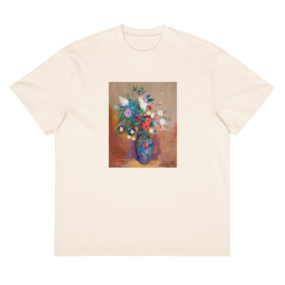 White T-shirt Bouquet Of Flowers 1900 1905 Signature