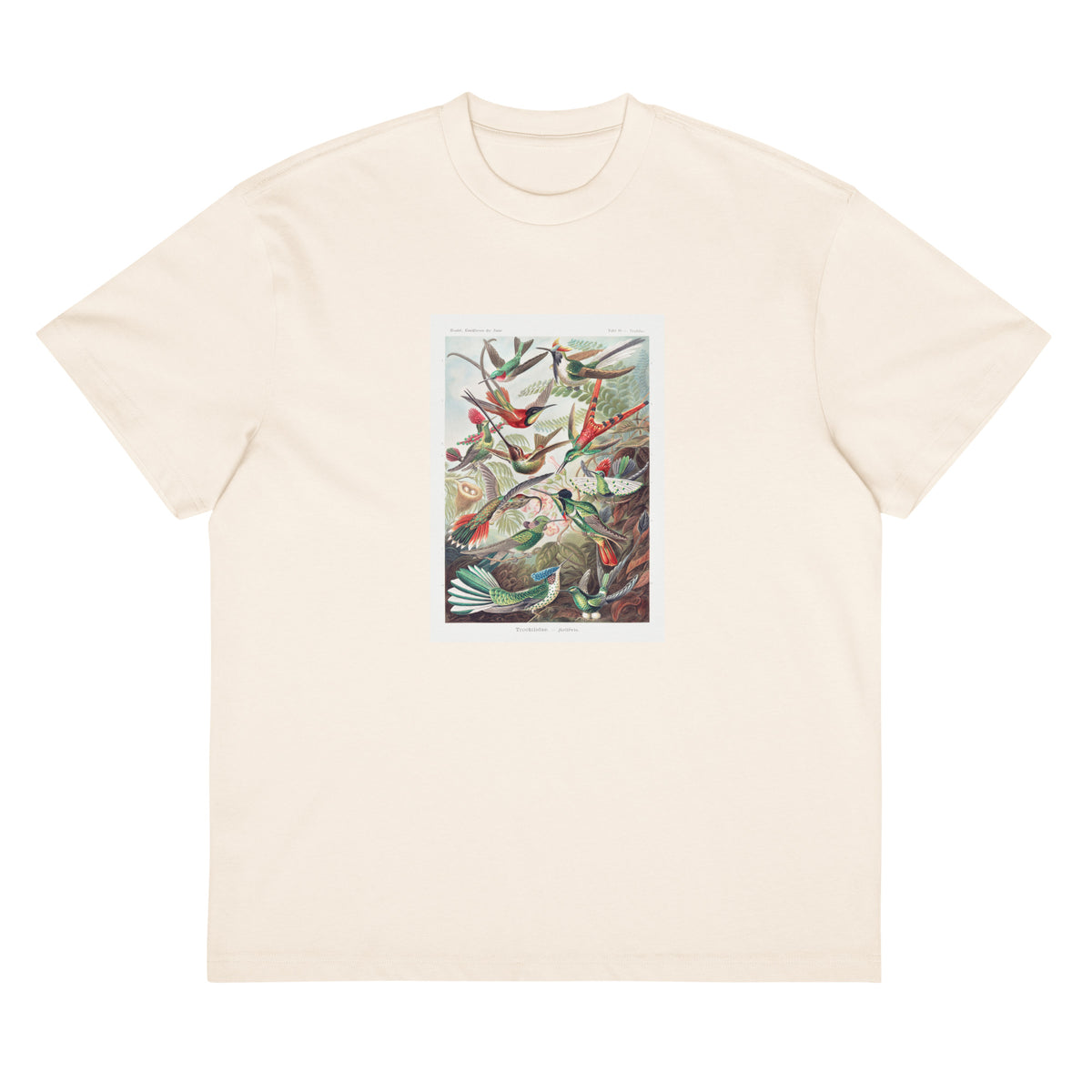 White T-shirt Trochilidae Kolibris Signature