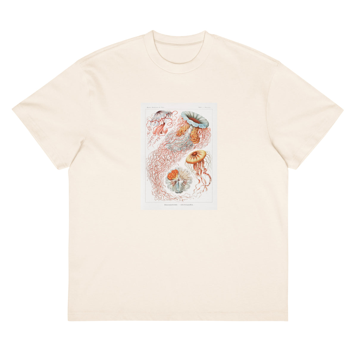 White T-shirt Discomedusae Scheibenquallen Signature