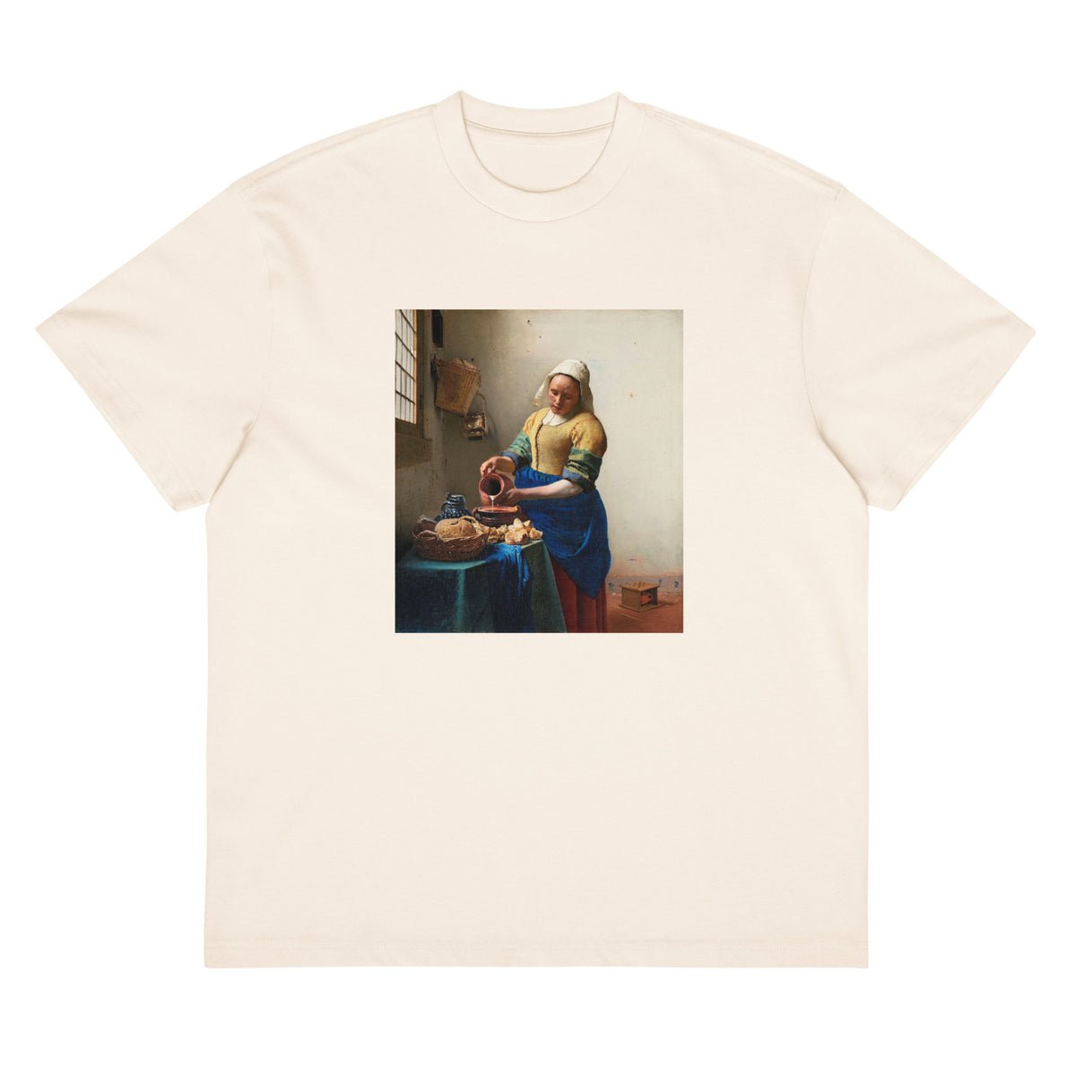 White T-shirt The Milkmaid Signature