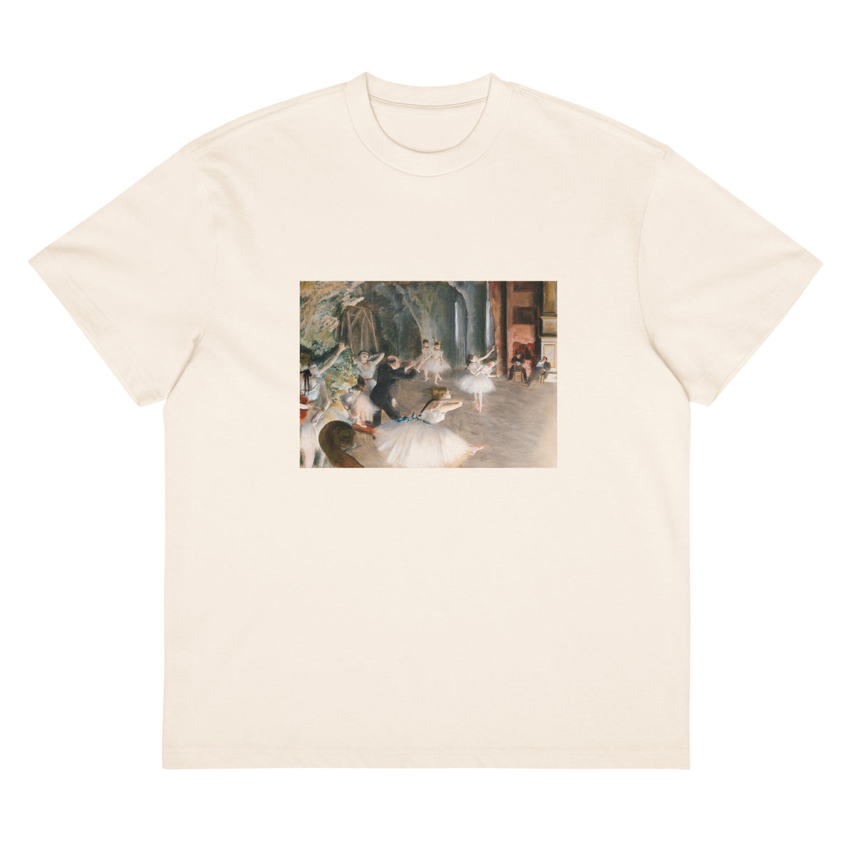 White T-shirt The Rehearsal Onstage Painting In High Resolution Signature