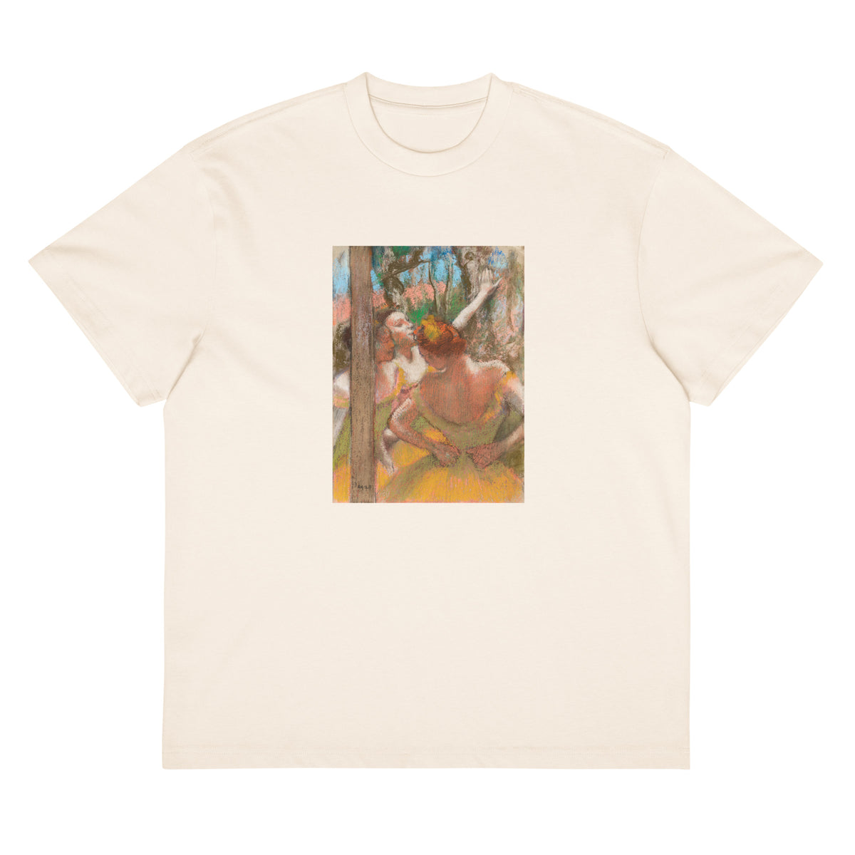 White T-shirt Dancers Painting In High Resolution Signature
