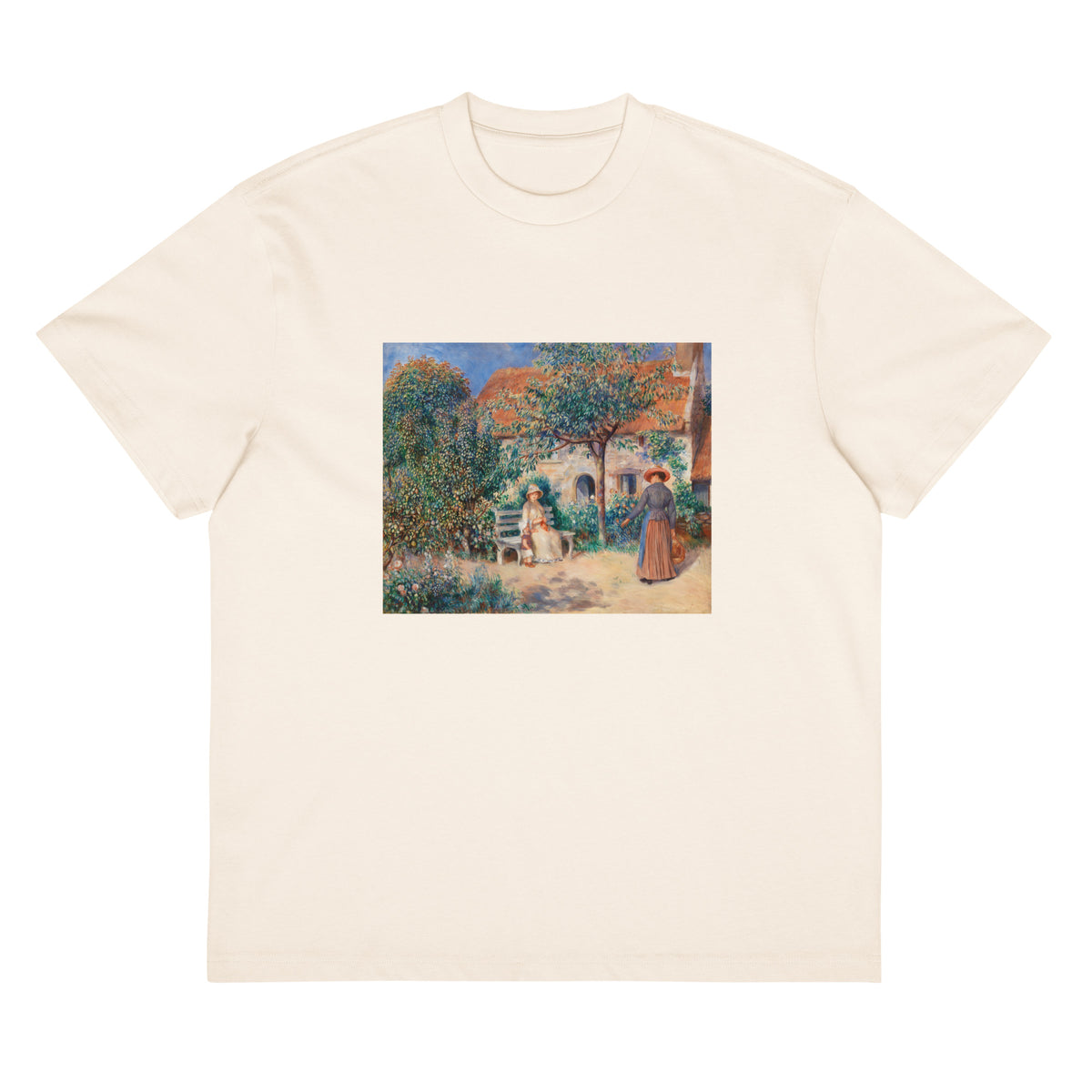White T-shirt In Brittany En Bretagne Signature