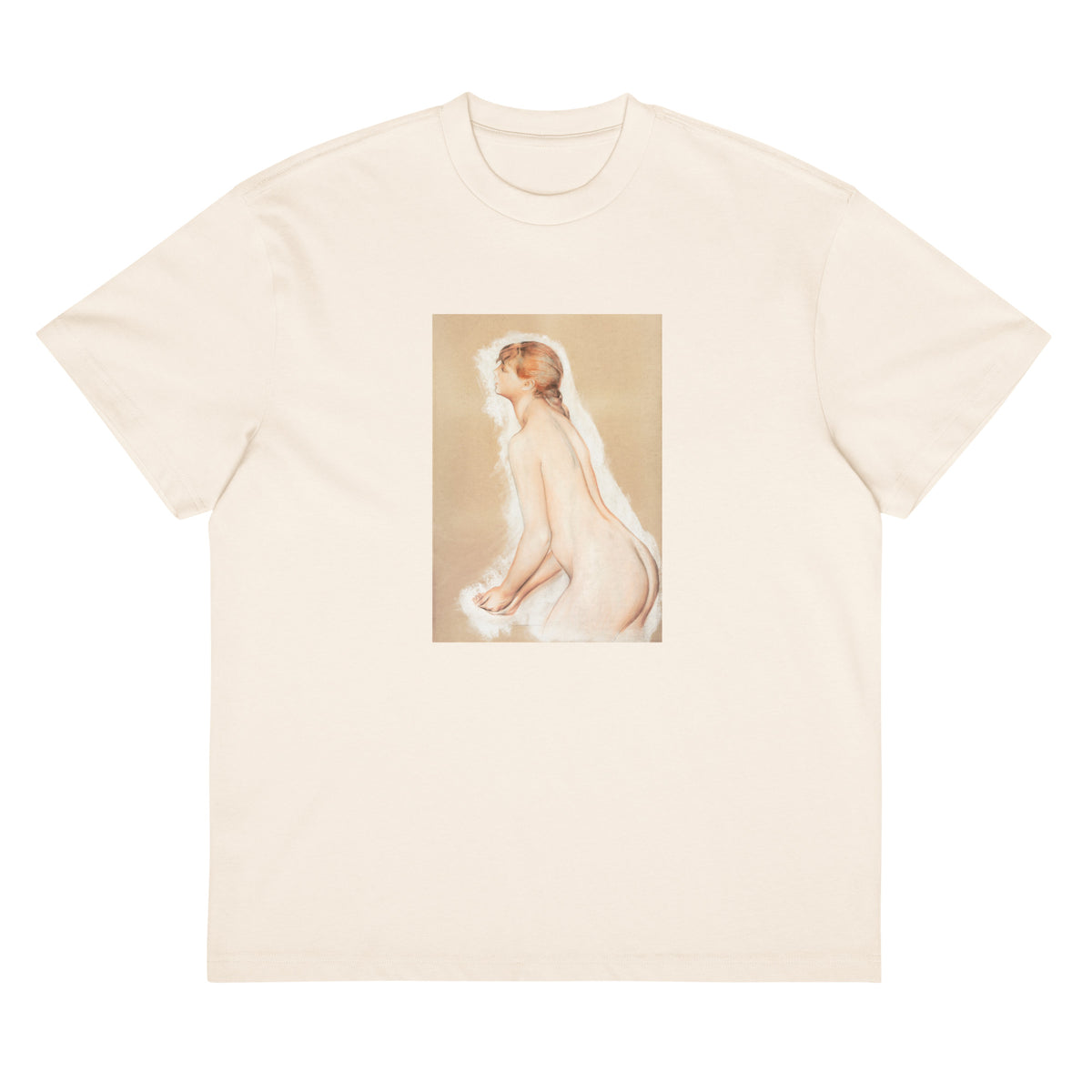 White T-shirt Splashing Figure Study For The Large Bathers Signature