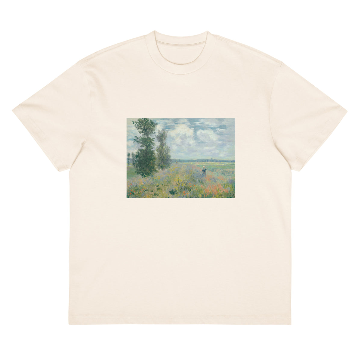 White T-shirt Poppy Fields Near Argenteuil Signature