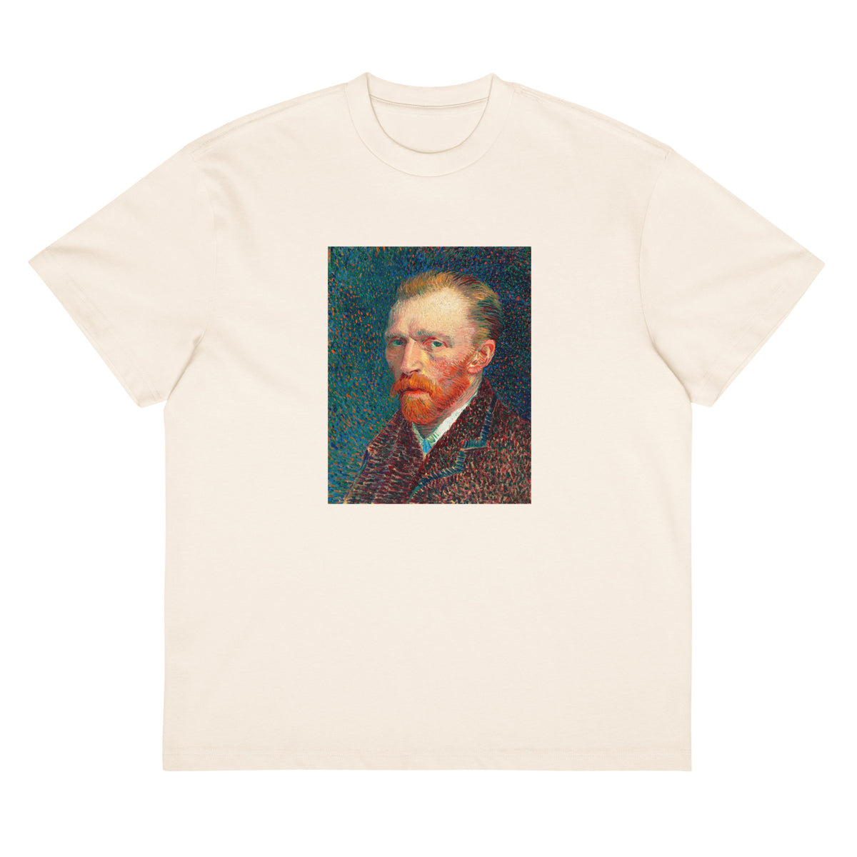 White T-shirt Vincent Van Gogh S Self-Portrait Famous Artworks Signature