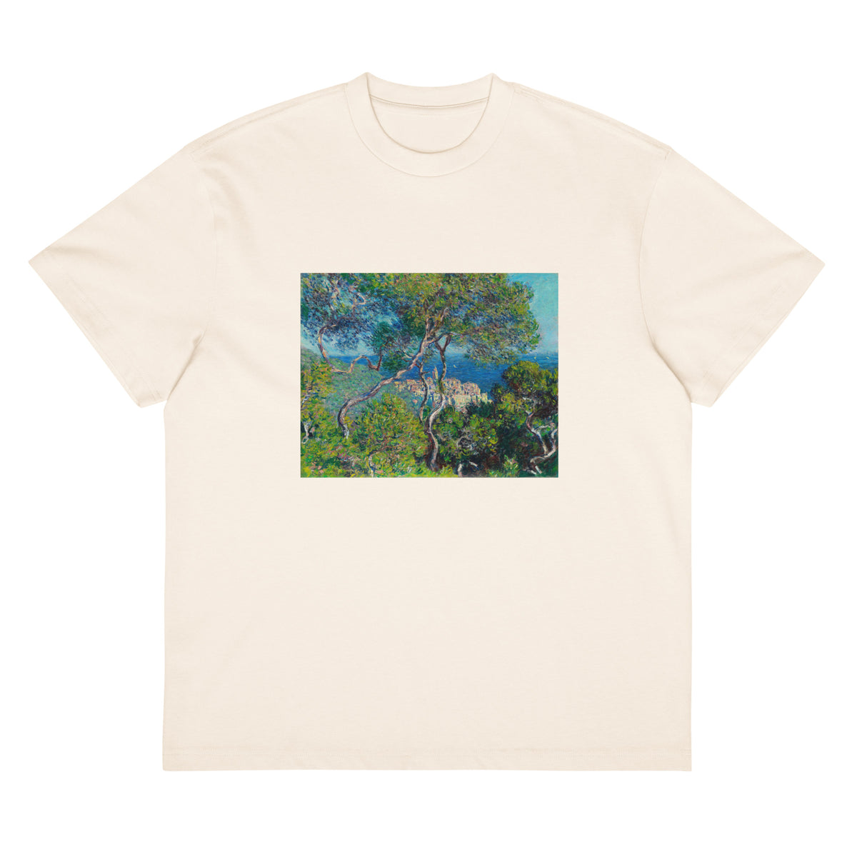 White T-shirt Bordighera Signature