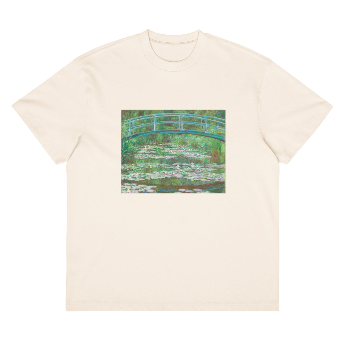 White T-shirt The Japanese Footbridge Signature